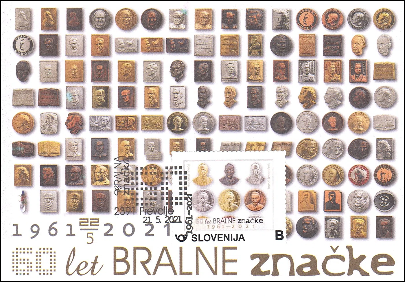 60 LET BRALNE ZNAČKE 1961 - 2021